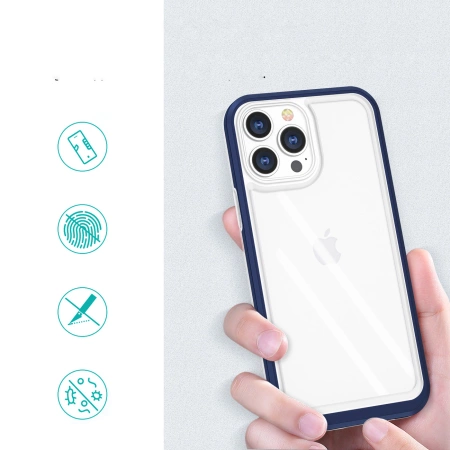 HURTEL ETUI CLEAR 3IN1 DO IPHONE 13 PRO POKROWIEC Z RAMKĄ OCHRONA ZDERZENIA