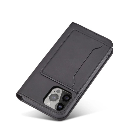 HURTEL MAGNET CARD CASE POKROWIEC DO IPHONE 14 PRO MAX Z KLAPKĄ PORTFEL