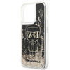 Etui Karl Lagerfeld KLHCP13LLGGKBK na iPhone 13 Pro/ 13 - czarne Liquid Glitter Gatsby