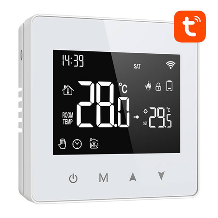 AVATTO TERMOSTAT ZWT198 ZIGBEE DO STEROWANIA TEMPERATURĄ DOMU BEZPRZEWODOWY