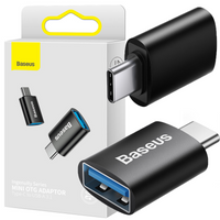 Baseus Ingenuity Series przejściówka adapter z USB Typ C do USB-A 3.2 gen 1 czarny (ZJJQ000001)