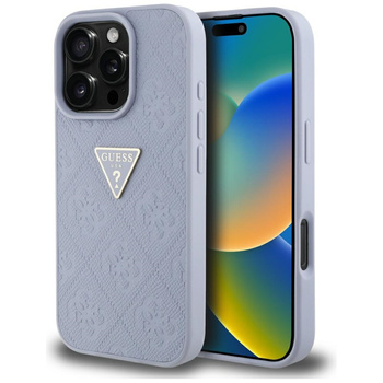 GUESS ETUI TPU DO IPHONE 16 PRO Z LOGO METALOWYM WZÓR TRIANGLE DO TELEFONU