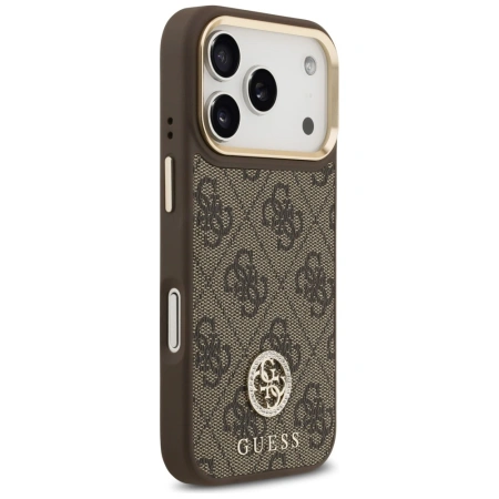 GUESS ETUI 4G STRASS LOGO DO IPHONE 17 PRO MAGSAFE Z BŁYSZCZĄCĄ
