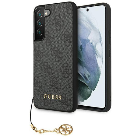 Etui Guess GUHCS23MGF4GGR S23+ S916 - szare hardcase 4G Charms Collection