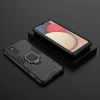 Ring Armor pancerne hybrydowe etui pokrowiec + magnetyczny uchwyt Samsung Galaxy A03s (166,5) czarny