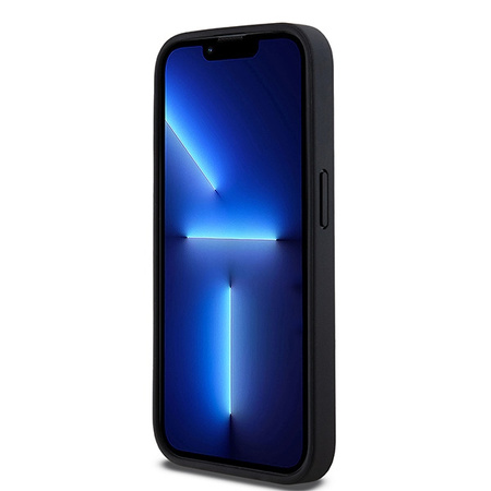 DKNY HARDCASE SKÓRZANE ETUI DO IPHONE 15 PRO MAX 6.7 Z LOGO METALOWYM MONO