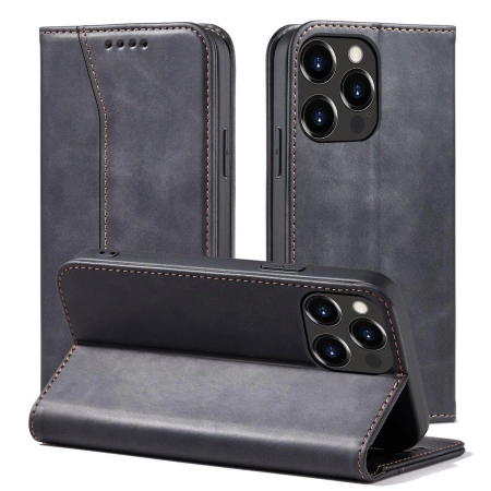 HURTEL ETUI MAGNETYCZNE Z KLAPKĄ DO IPHONE 14 PRO MAX Z FUNKCJĄ PODSTAWKI