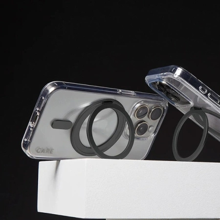 Etui CARE by PanzerGlass Feature Kickstand Case z MagSafe na iPhone 16 Pro - czarne