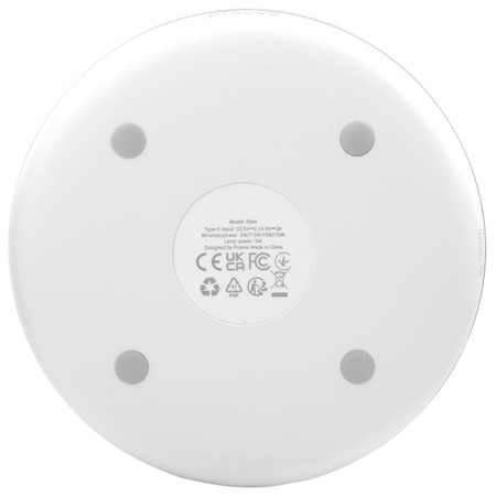 PROOVE LAMPKA NOCNA ALIEN LED RGB 5W Z ŁADOWARKĄ INDUKCYJNĄ 15W DO SYPIALNI