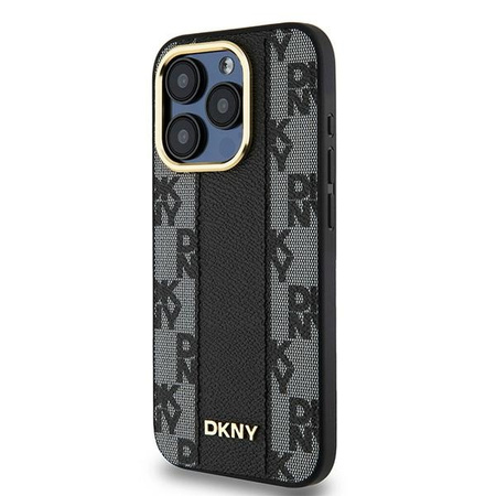DKNY POKROWIEC HARDCASE DO IPHONE 15 PRO 6.1 MONO PATTERN LEATHER CHECKERED