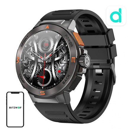 BLITZWOLF SMARTWATCH BW-AT5 DO ANDROID IOS ZEGAREK FITNESS 24H MONITORING