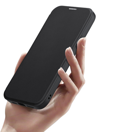 Etui magnetyczne z klapką Dux Ducis Skin X Pro z MagSafe do iPhone 15 - czarne