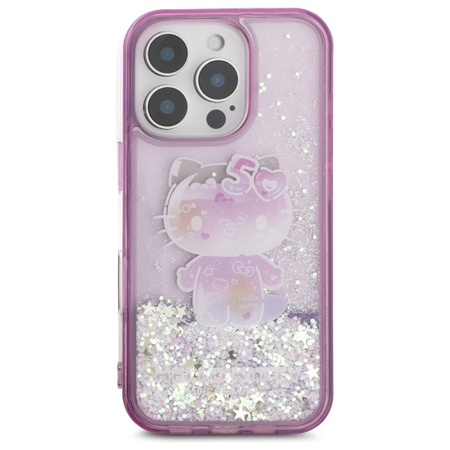 HELLO KITTY HARDCASE DO IPHONE 16 PRO LIQUID GLITTER 50TH ANNIVERSARY PARTY