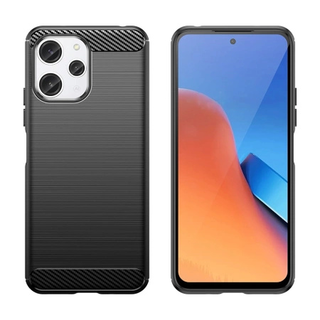 HURTEL ETUI KARBON DO XIAOMI REDMI 12 ELASTYCZNE OCHRONA PRZECIW UDERZENIOM