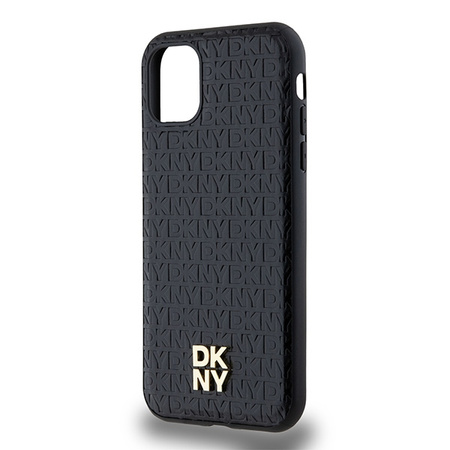 DKNY ETUI DO IPHONE 11 Xr 6.1 HARDCASE SKÓRZANE Z LOGO I MONOGRAM