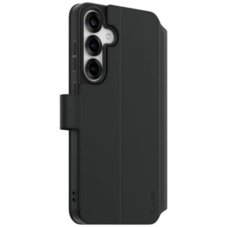 Etui CARE by PanzerGlass Feature Wallet Kickstand na Samsung Galaxy S25+  - czarne