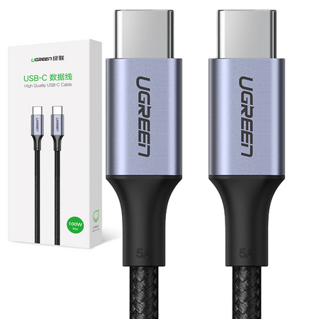 Ugreen kabel przewód USB Typ C - USB Typ C Power Delivery 100W Quick Charge FCP 5A 3m szary (90120 US316)