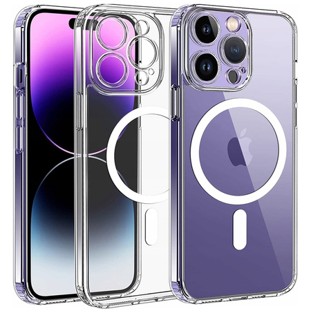 CO2 ETUI MAGNETYCZNE CLEAR CASE WZMOCNIONE DO MAGSAFE IPHONE 15 PRO