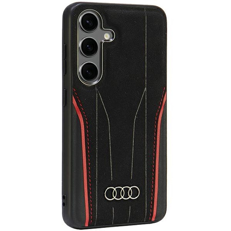 AUDI POKROWIEC ETUI CASE DO MAGSAFE DO SAMSUNG S24 GENUINE LEATHER HARDCASE