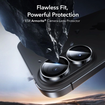 Osłona aparatu ESR Armorite na iPhone 16 / 16 Plus / 17 - czarna