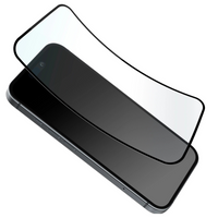 Szkło hybrydowe Puro Flexible Glass D3O z czarną ramką do iPhone 16 Plus / iPhone 15 Pro Max / iPhone 15 Plus