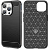Carbon Case etui iPhone 14 Pro Max elastyczny żelowy pokrowiec na tył plecki czarny