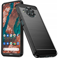 HURTEL CARBON CASE POKROWIEC ELASTYCZNY DO NOKIA X100 WYSOKA OCHRONA I STYL