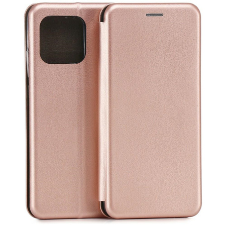 Etui Beline Book Magnetic do MOTO EDGE   70 5G / X70 air 5G różowo-złoty