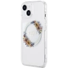 Etui Guess IML Flowers Wreatch MagSafe na iPhone 15 / 14 / 13 - przezroczyste