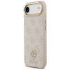 Etui Guess 4G Strass Logo & Big Strap Metal Buttons MagSafe na iPhone Air - różowe