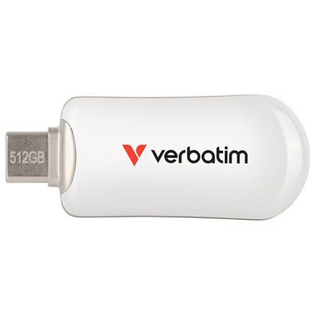 Pendrive Verbatim Plectra 512GB USB-C biały/white 30231