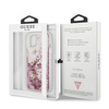 Guess GUHCP13SLGPEPI iPhone 13 mini 5,4" różowy/pink hardcase Peony Liquid Glitter