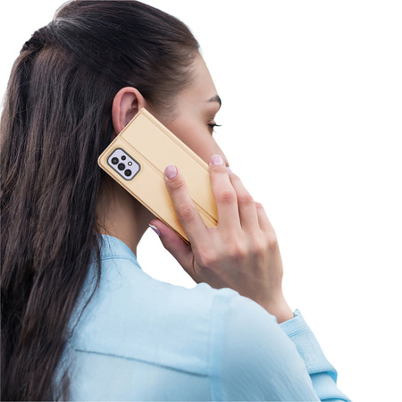 Dux Ducis Skin Pro kabura etui pokrowiec z klapką Samsung Galaxy A33 5G złoty