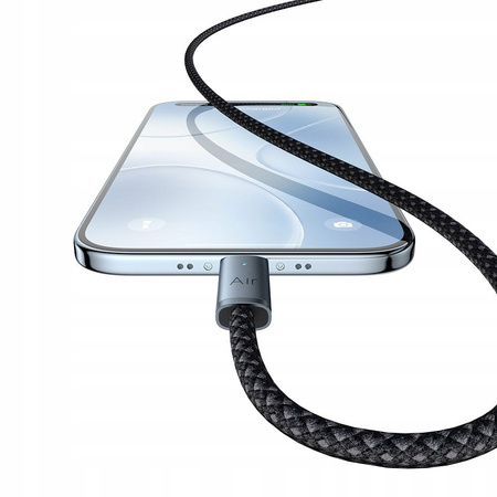 MCDODO KABEL USB-A USB-C SZYBKIE ŁADOWANIE USB TYP C 6A 100W 1M LED CZARNY