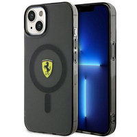 Etui Ferrari FEHMP14SURKK na iPhone 14 - czarne Translucent Magsafe