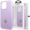 Etui Guess GUHCP13XPS4MU na iPhone 13 Pro Max purpurowy/purple hardcase Saffiano 4G Small Metal Logo