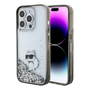 KARL LAGERFELD POKROWIEC KLHCP15LLKCNSK DO IPHONE 15 PRO 6.1 LIQUID GLITTER