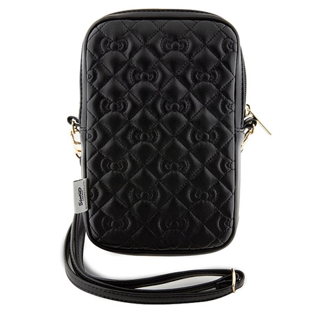 HELLO KITTY TOREBKA DO TELEFONU DO IPHONE 12 13 14 15 Z WZOREM QUILTED BOWS