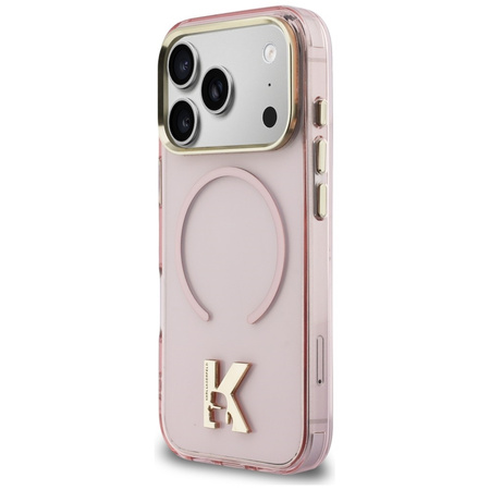 Etui Karl Lagerfeld IML K Head Logo      MagSafe do iPhone 17 Pro różowy
