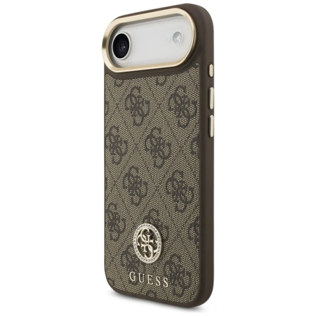GUESS ETUI 4G STRASS LOGO DO IPHONE AIR MAGSAFE Z PRZEWAGĄ ODPORNOŚCI NA