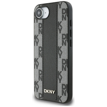 DKNY ETUI CASE DO IPHONE 16E SKÓRZANE DO MAGSAFE WZÓR CHECKERED WERSJA