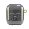 AUDI ETUI POKROWIEC CASE DO APPLE AIRPODS 1 2 GEOMETRYCZNY WZÓR SZARY