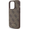Etui Guess 4G Metal Gold Logo do iPhone 15 Pro - brązowe