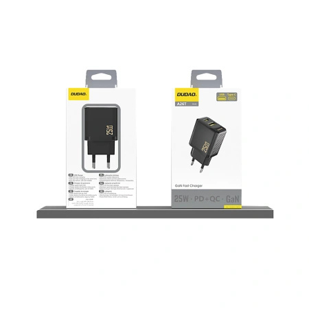 DUDAO ŁADOWARKA GŁÓWNA USB-A USB-C DO IPHONE 12 13 14 SZYBKIE ŁADOWANIE 25W