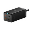 Baseus szybka ładowarka sieciowa GaN5 Pro HUB HDMI 2 x USB-C / USB-A / HDMI 4K 30Hz 1,5m czarna + kabel USB-C - USB-C 100W 40Gb/s (USB4) 1m (CCGP110201)