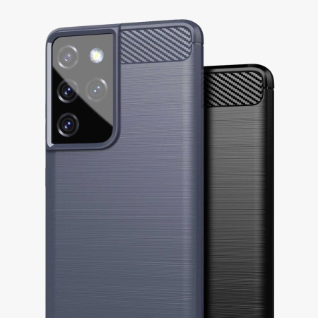 HURTEL ETUI CASE POKROWIEC CARBON DO SAMSUNG GALAXY S21 ULTRA 5G ELASTYCZNE