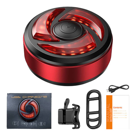 SUPERFIRE LAMPKA ROWEROWA BTL02 DO ROWERÓW USB 330MAH DO ŁATWEGO MONTAŻU