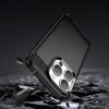 HURTEL ETUI CARBON CASE DO IPHONE 14 PRO POKROWIEC ELASTYCZNY NA TYŁ ŻELOWY