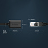 Ugreen przedłużacz kabel sieciowy internetowy Ethernet patchcord RJ45 F/UTP Cat. 6 1000Mb/s 0.5m czarny (NW112)