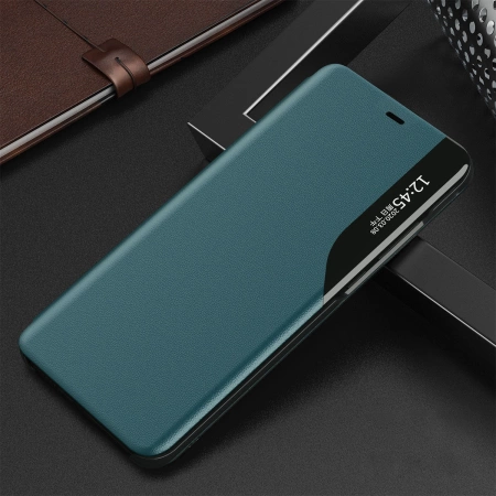 HURTEL ECO LEATHER VIEW CASE ETUI DO IPHONE 13 PRO MAX ELEGANCKI Z KLAPKĄ